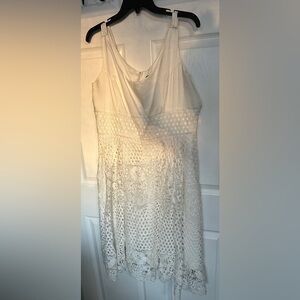 Eva by Eva Franco Elegant White Lace Dress